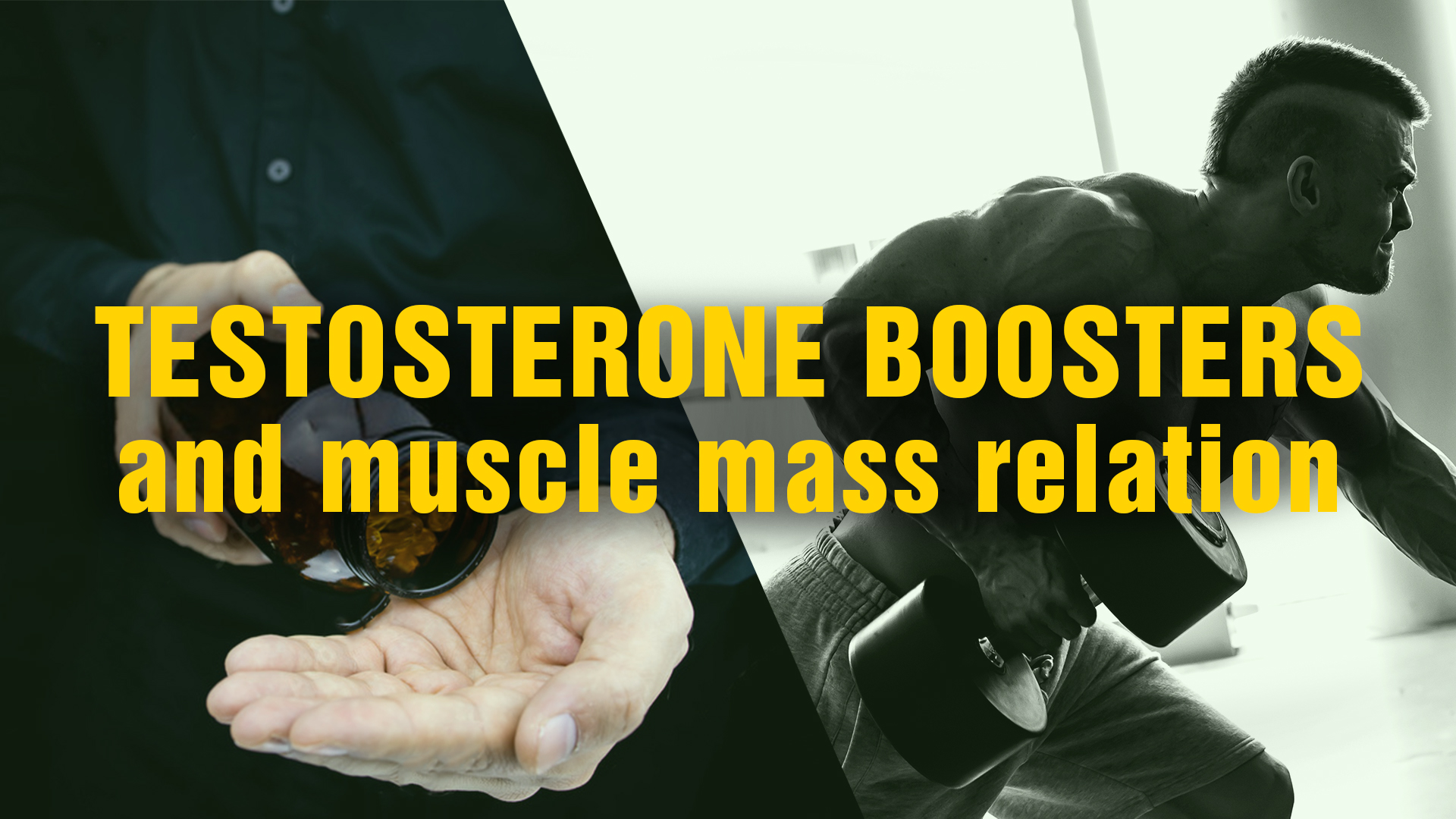 Testosterone boosters and muscles mass relation
