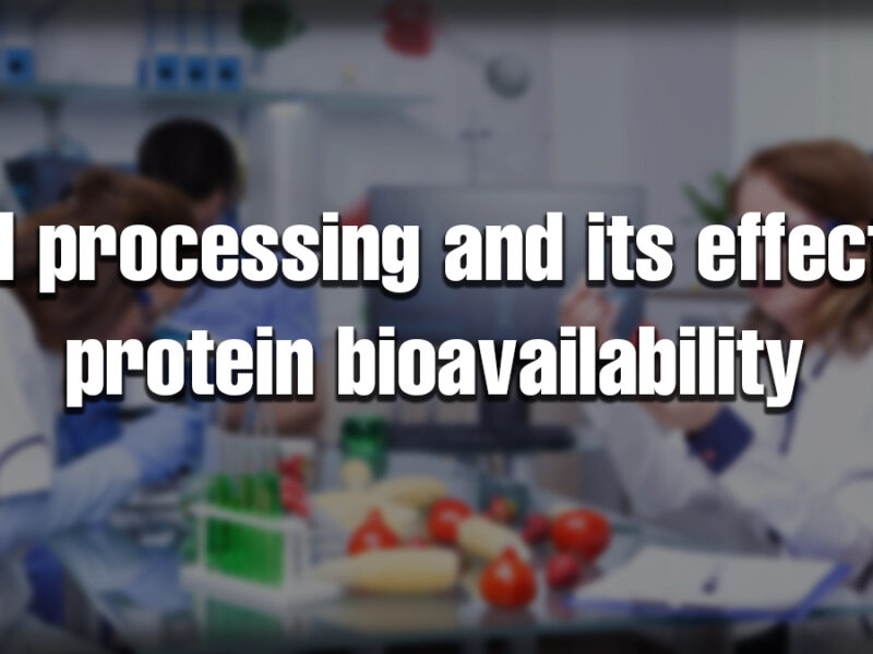 Scientists in a lab testing nutrients to study cold processed protein bioavailability and its impact on protein quality.